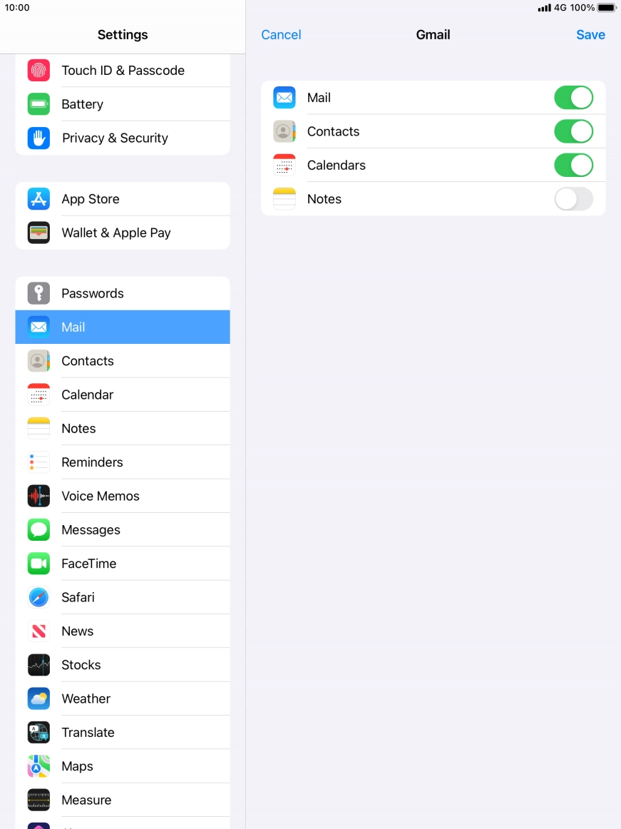 If this screen is displayed, you email account has been recognised and set up automatically. Follow the instructions on the screen to key in more information and finish setting up your tablet.