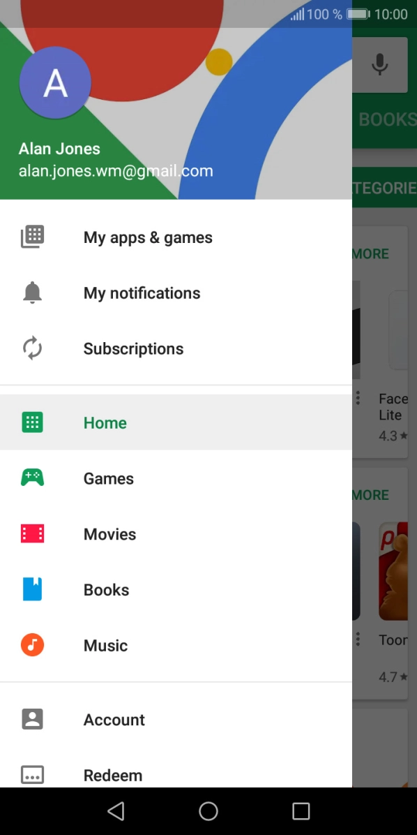 Press My apps & games.