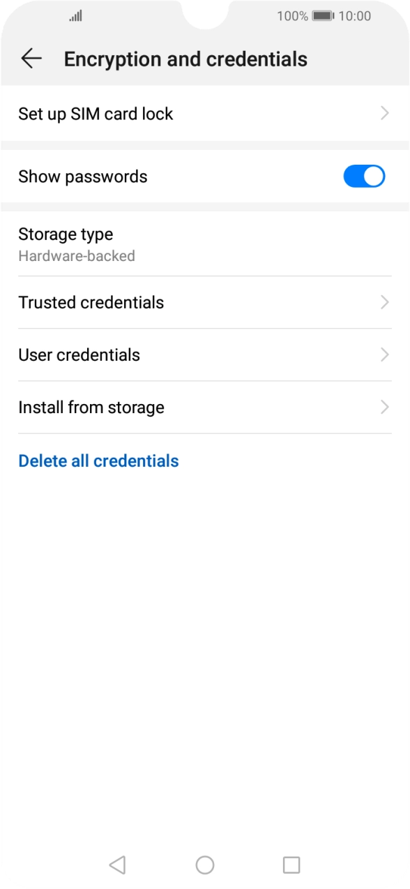 Press Set up SIM card lock.