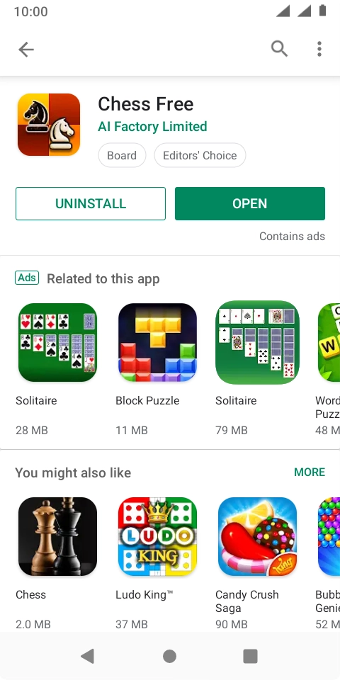 Press the Home key to return to the home screen.