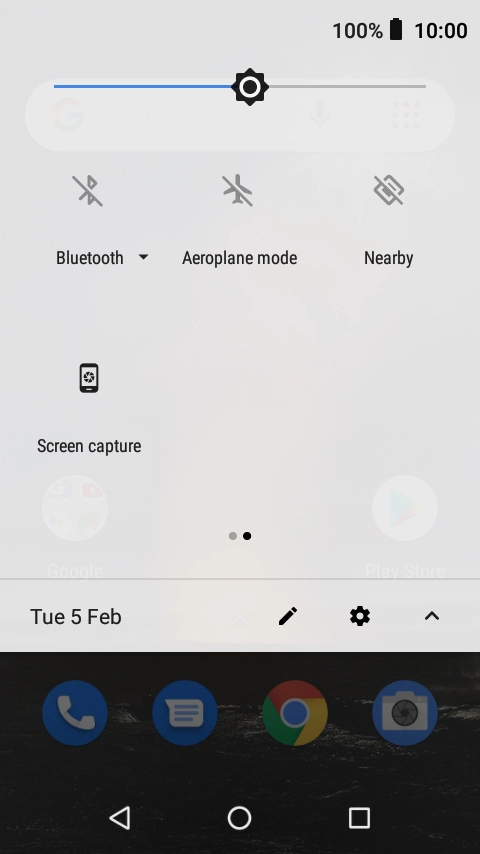 Press Aeroplane mode to turn the function on or off. Press Aeroplane mode to turn the function on or off.