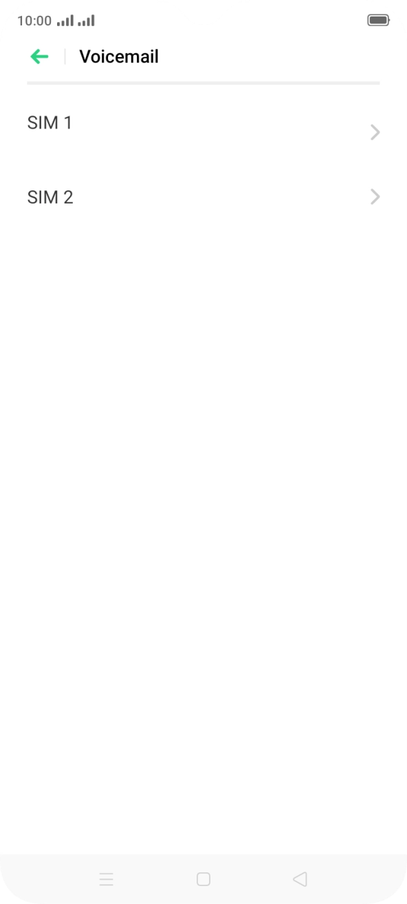 Press the required SIM.