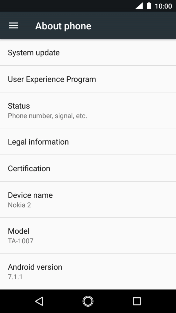 Press System update. If a new software version is available, it's displayed. Follow the instructions on the screen to update the phone software. Press System update. If a new software version is available, it's displayed. Follow the instructions on the screen to update the phone software.