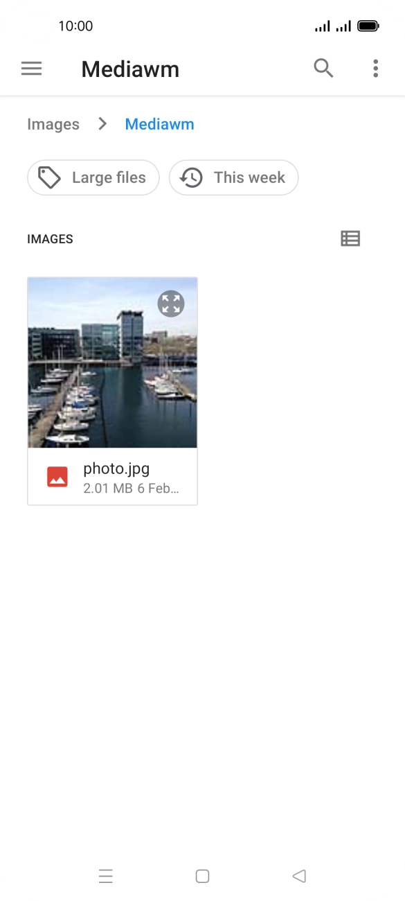 Press the required file.
