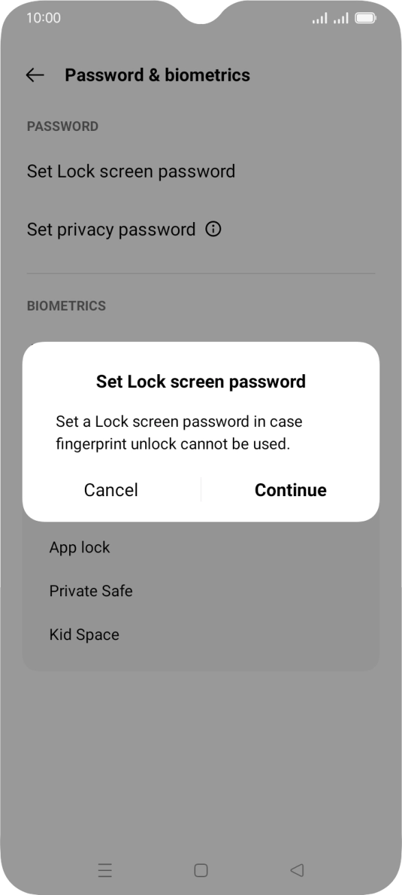 Press Continue. Press Continue.
