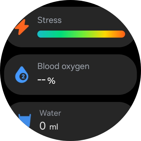 Press Blood oxygen.