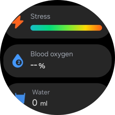 Press Blood oxygen. Press Blood oxygen.