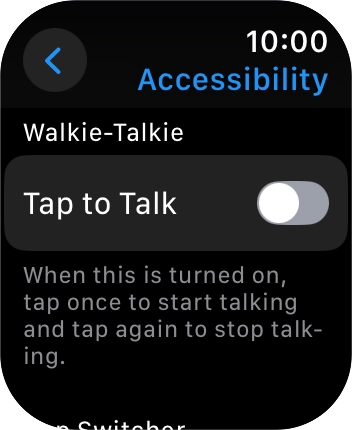 Press the required category below 'Walkie-Talkie' and follow the instructions on the screen to select the required settings. Press the required category below 'Walkie-Talkie' and follow the instructions on the screen to select the required settings.