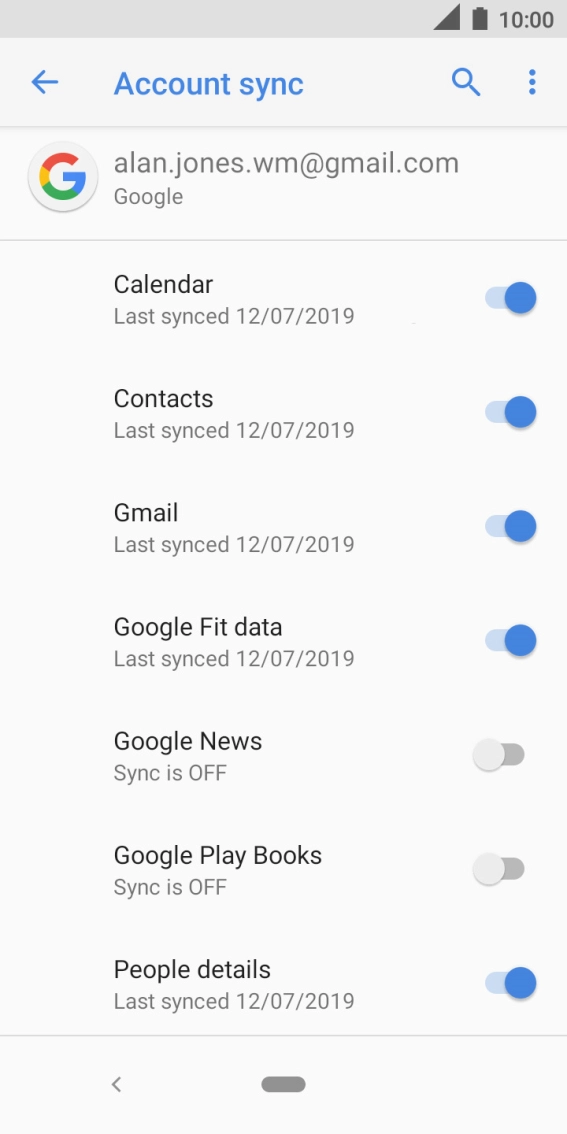 Press the Home key to return to the home screen.
