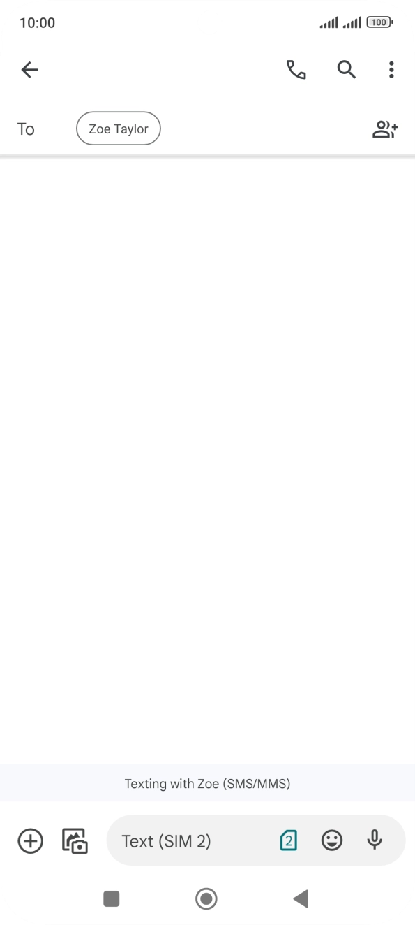 Press the SIM icon. Press the SIM icon.