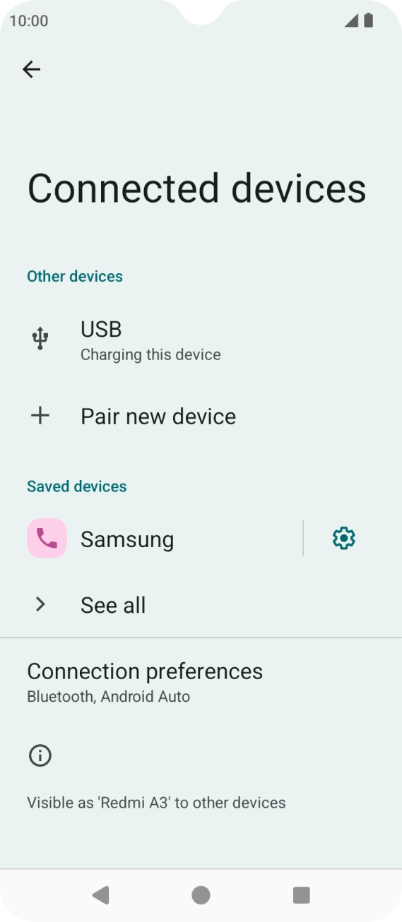 Press the Home key to return to the home screen.