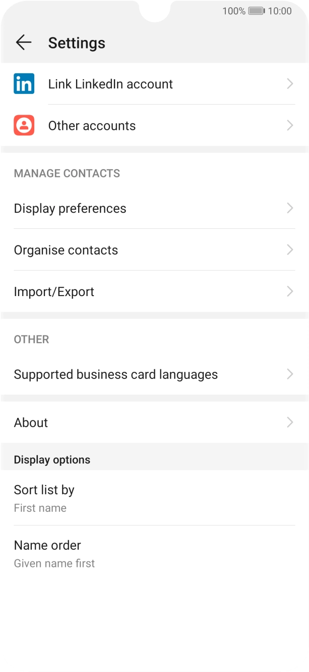Press Import/Export.