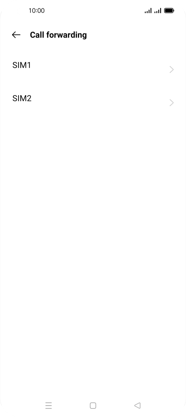 Press the required SIM.