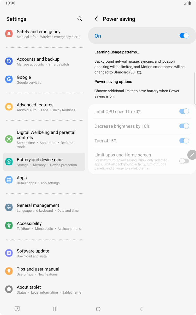 Press the Home key to return to the home screen.