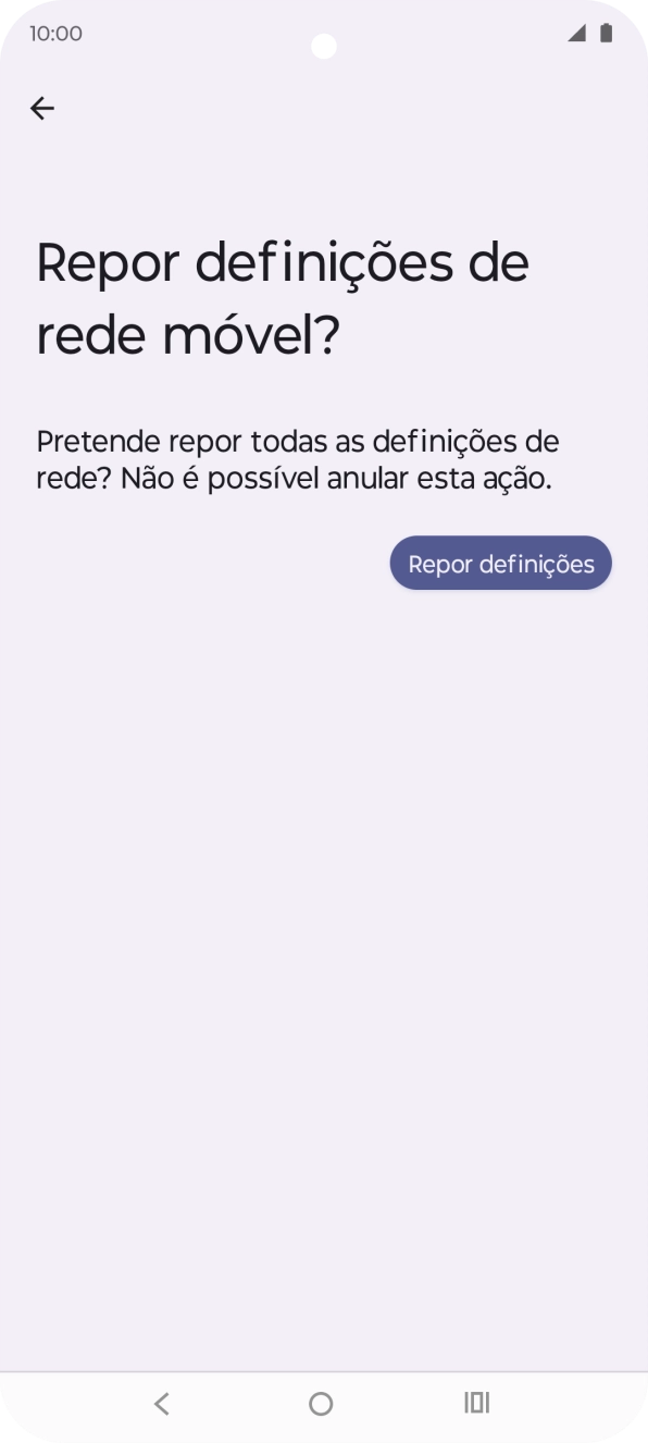 Prima Repor definições.