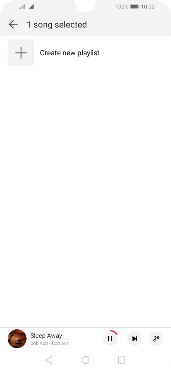 Press Create new playlist.