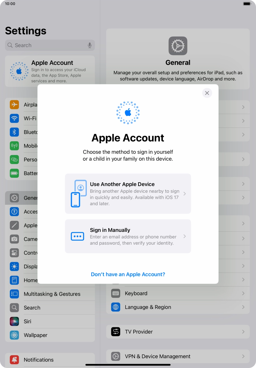 Press Sign in Manually. Press Sign in Manually.
