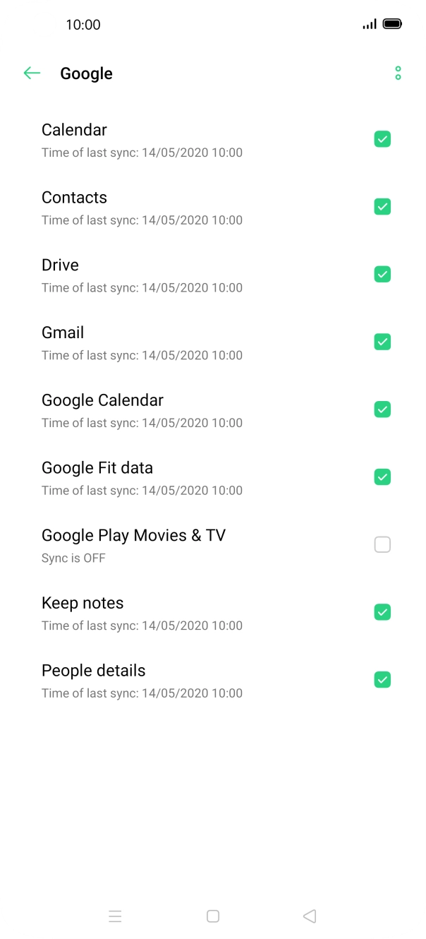 Press the Home key to return to the home screen.