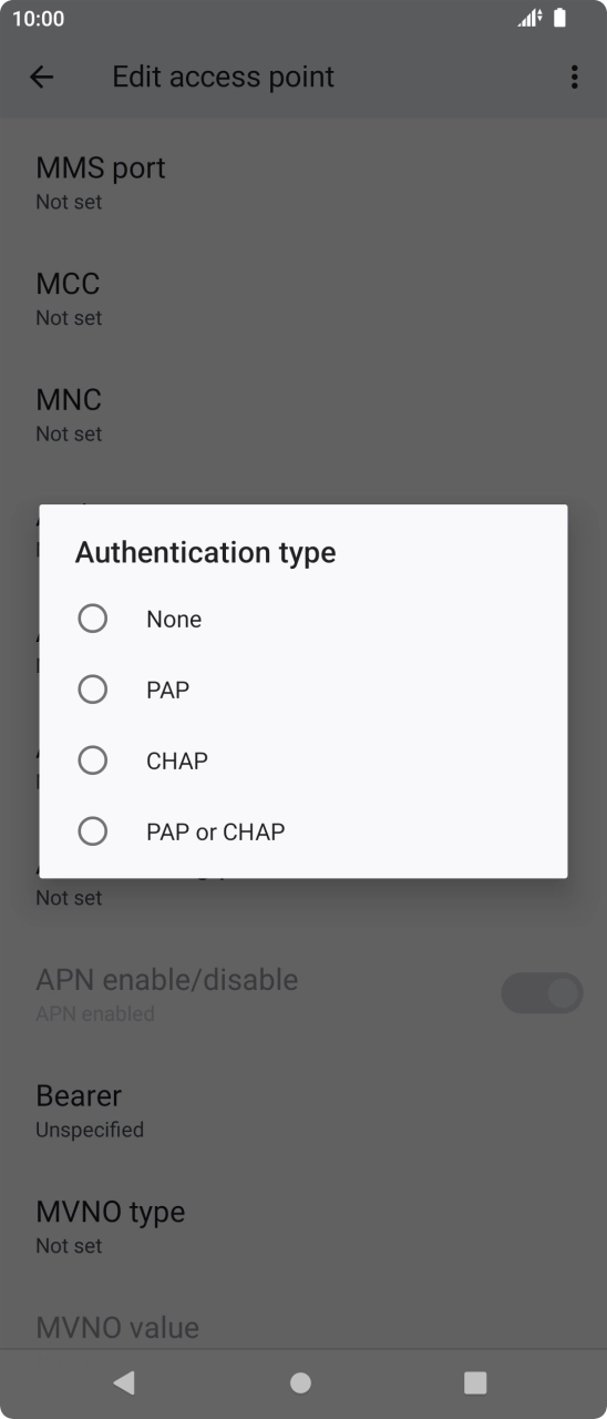 Press PAP. Press PAP.