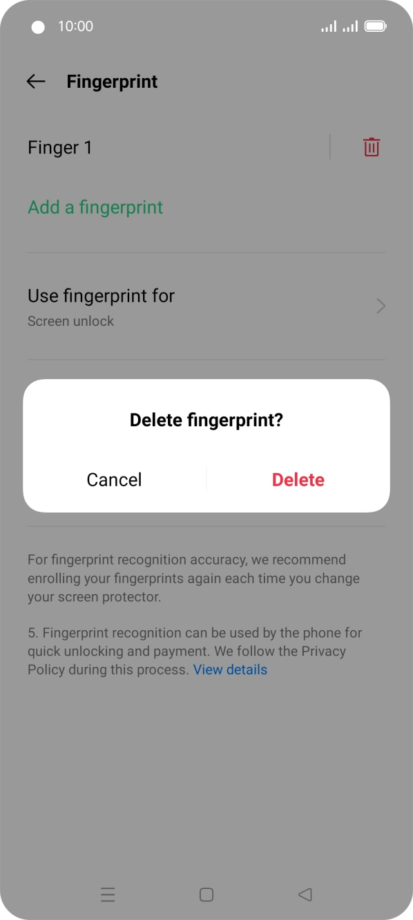 Press Delete. Press Delete.
