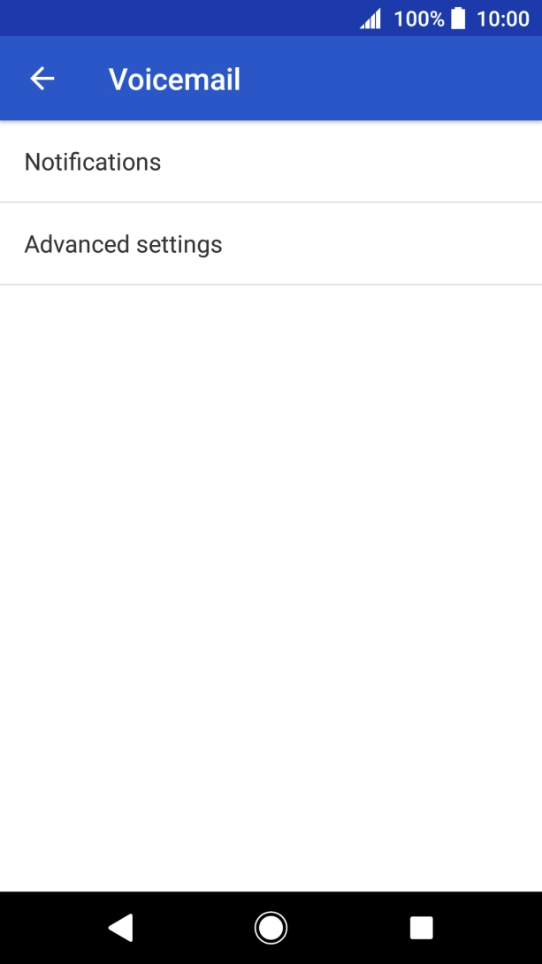 Press Advanced settings. Press Advanced settings.
