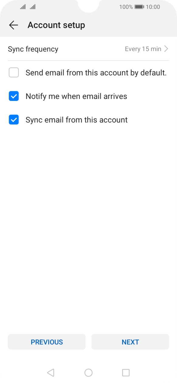 Press Sync frequency. Press Sync frequency.