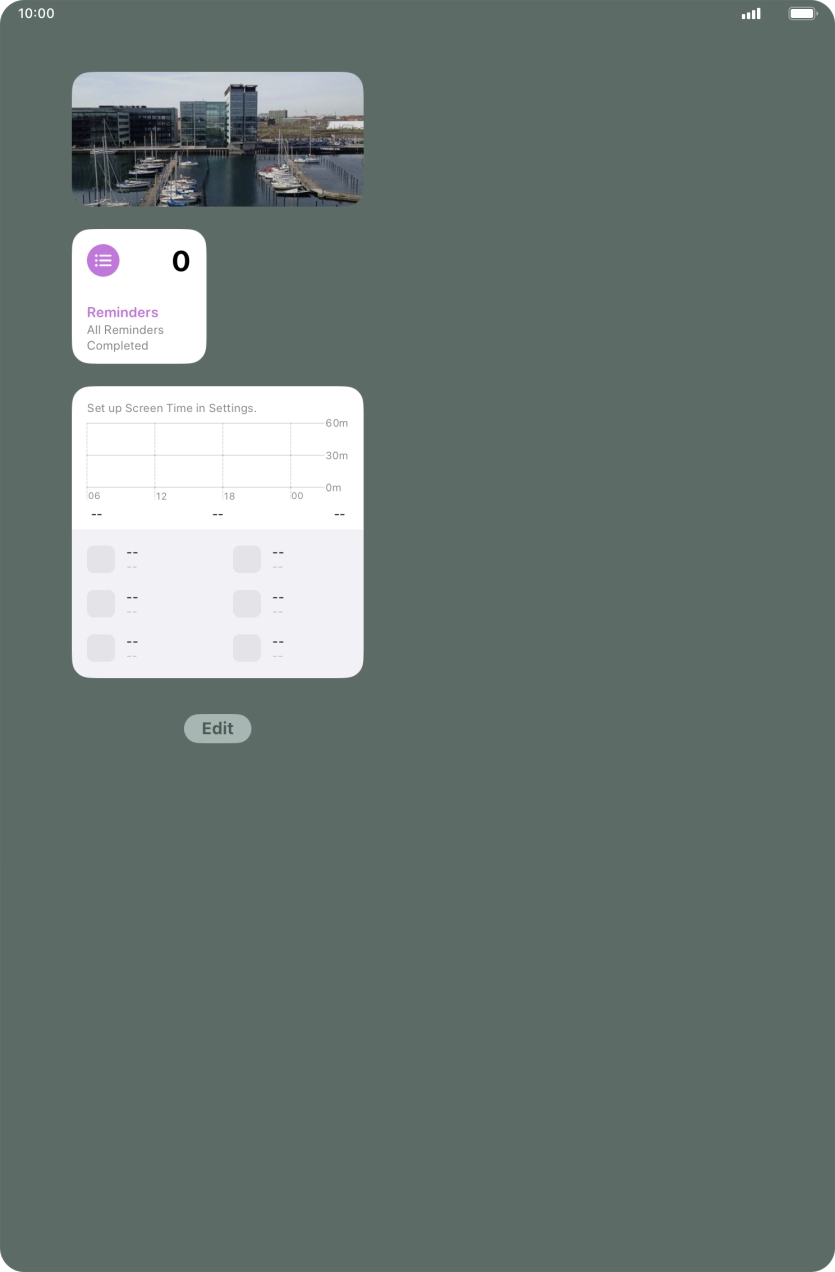 Press and hold the required Widget Stack. Press and hold the required Widget Stack.