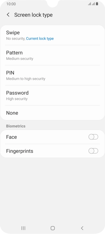 Press Fingerprints.