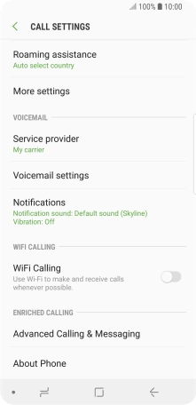 Press More settings.