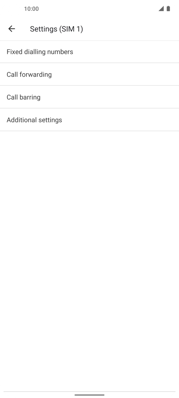 Press Call forwarding.