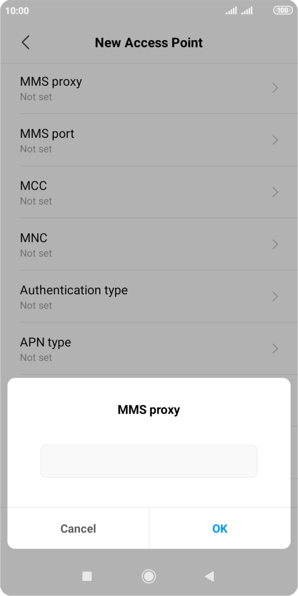 Key in 82.132.254.1 and press OK. Key in 82.132.254.1 and press OK.