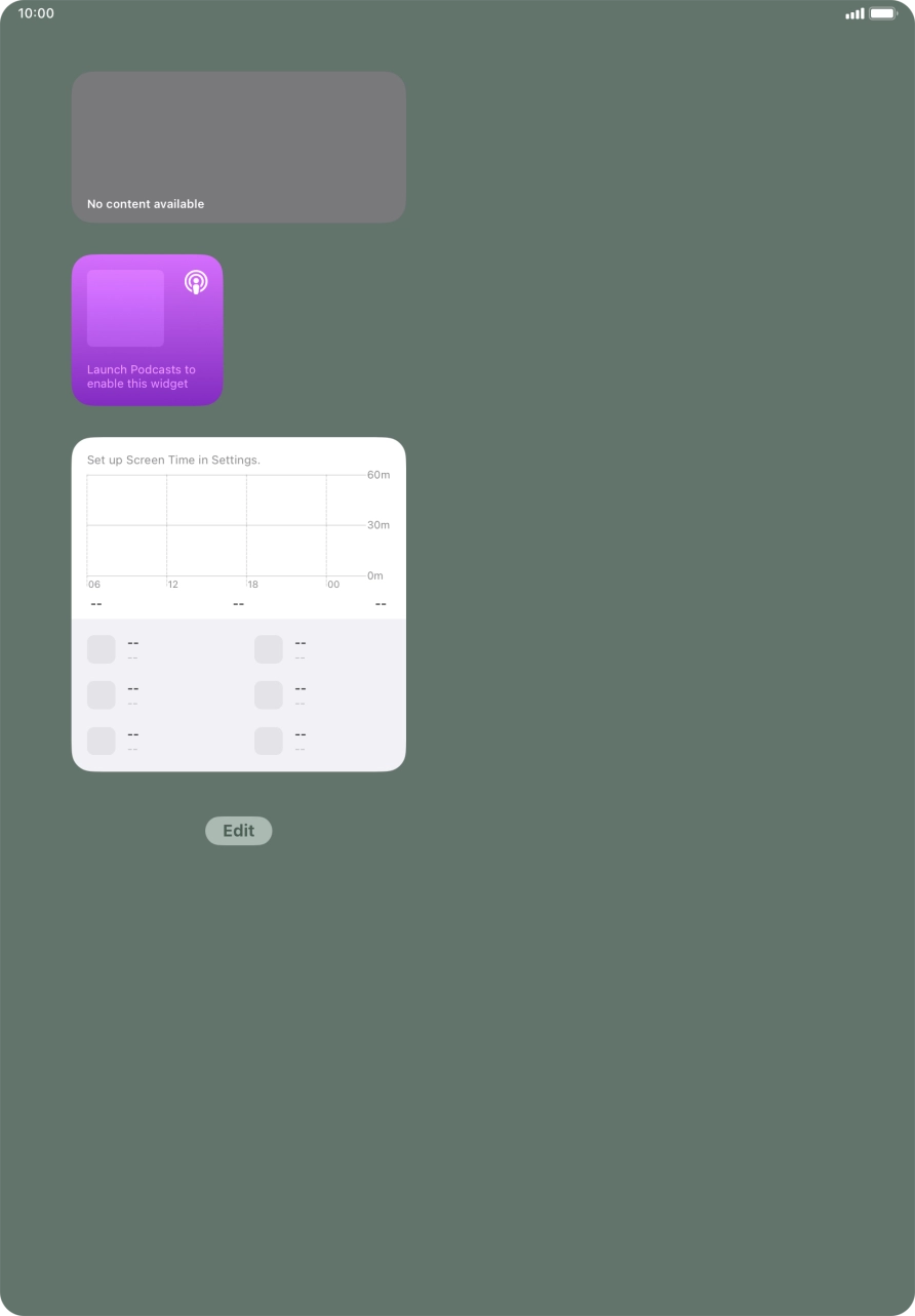 Press and hold the required Widget Stack.