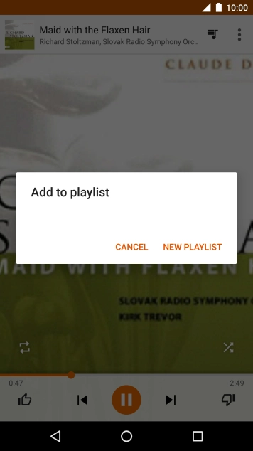 Press NEW PLAYLIST.