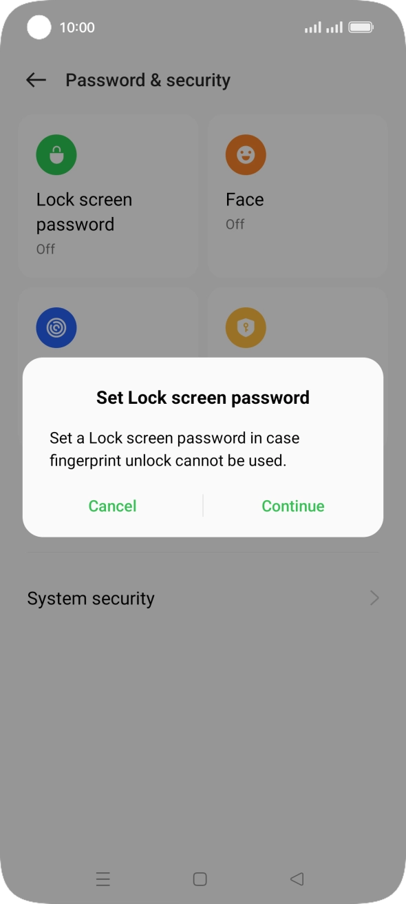 Press Continue. Press Continue.