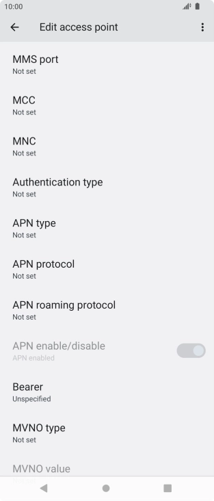 Press MMS port.
