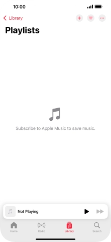 Press the new playlist icon.