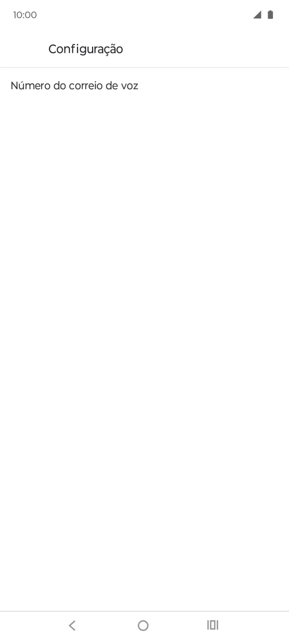 Prima Número do correio de voz.