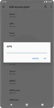 Key in wap.o2.co.uk and press OK.