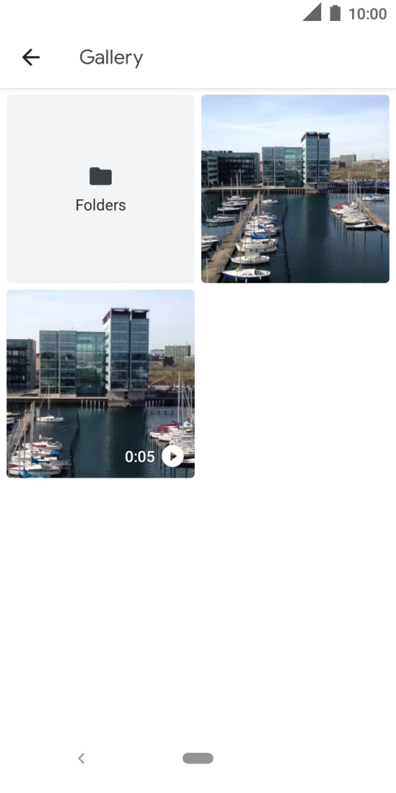 Press Folders and go to the required folder. Press Folders and go to the required folder.