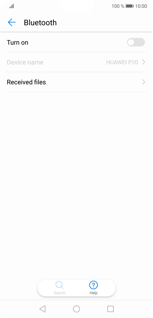 Press the indicator next to 'Turn on' to turn on the function.