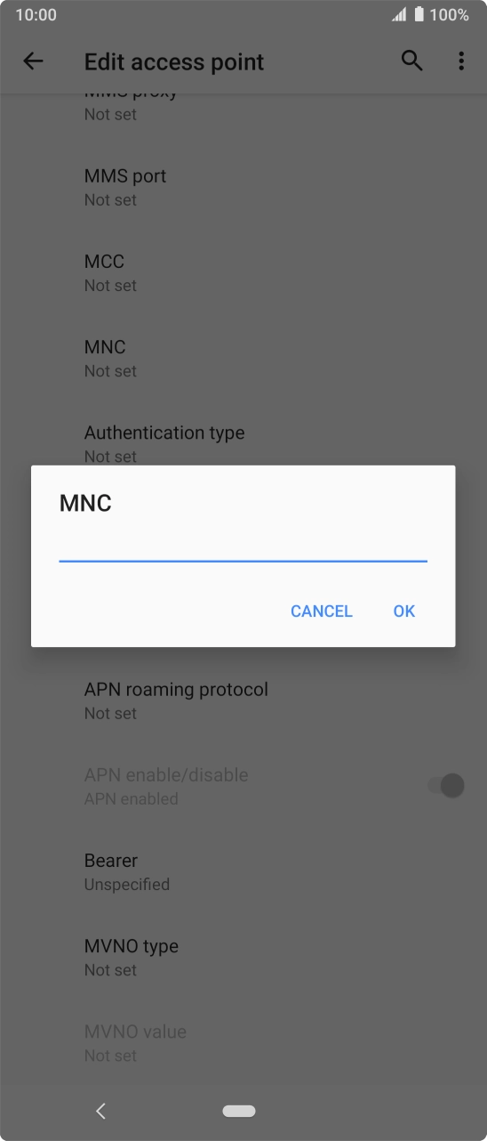 Key in 10 and press OK. Key in 10 and press OK.