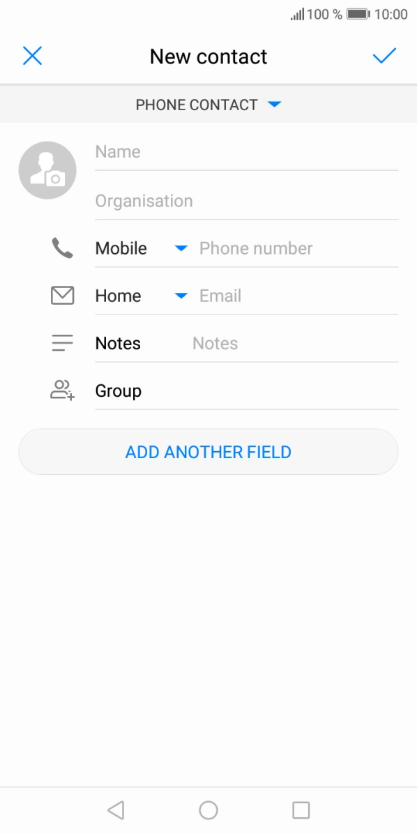 Press the address book drop down list.