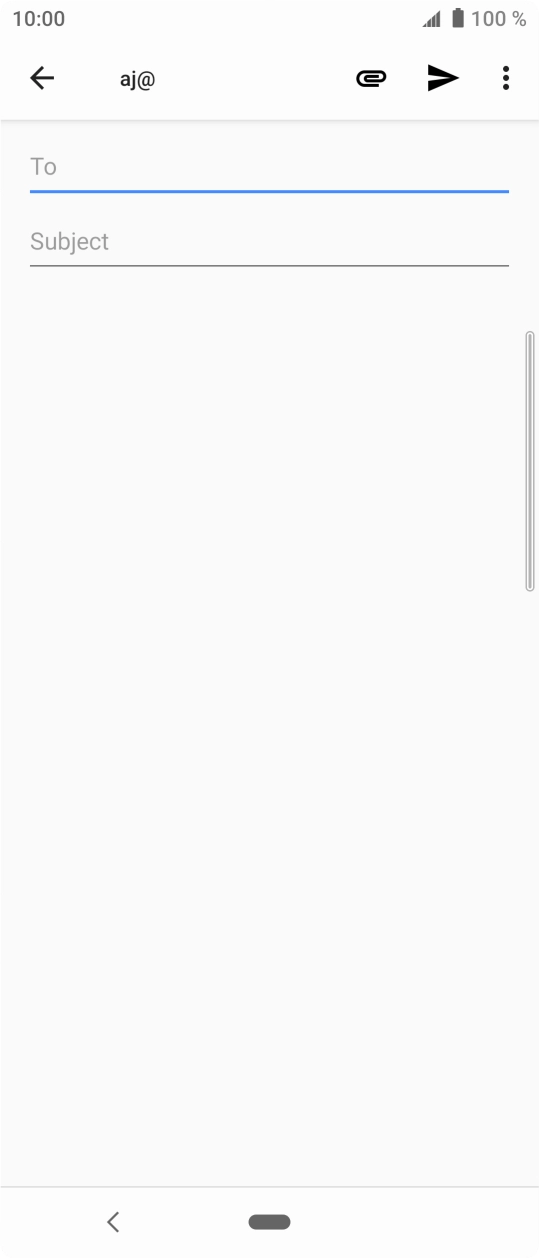 Press To and key in the first letters of the recipient's name. Press To and key in the first letters of the recipient's name.