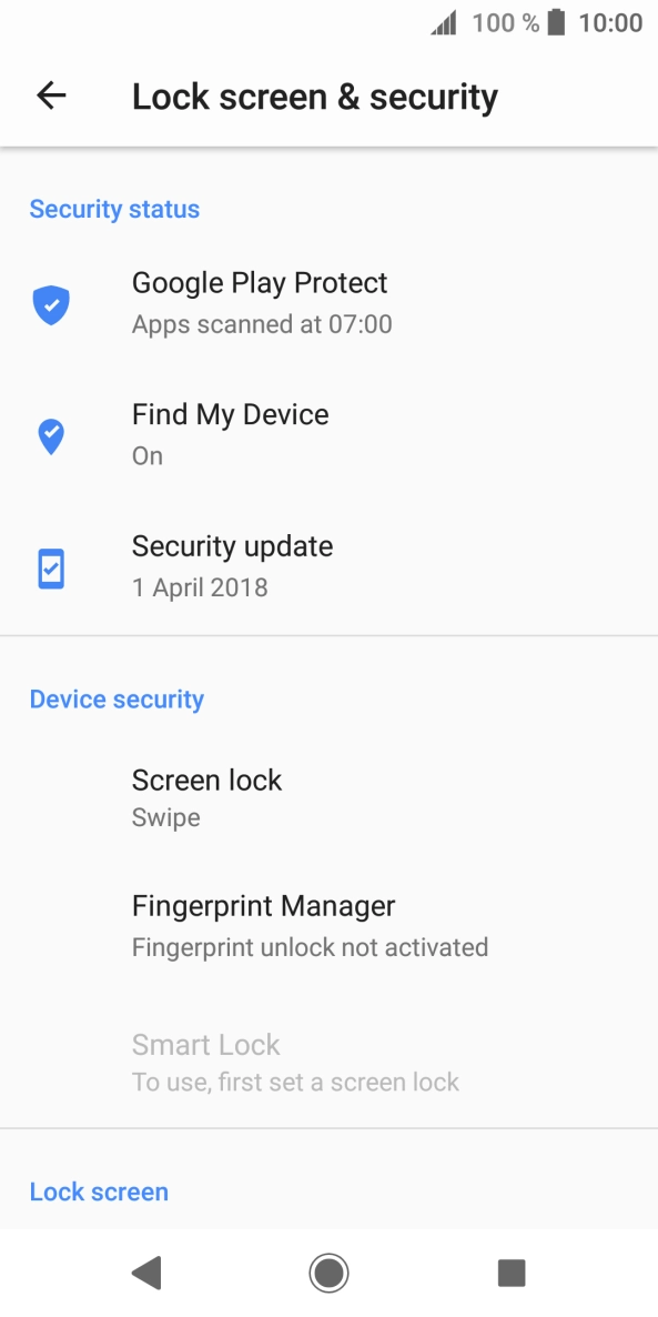 Press Fingerprint Manager.
