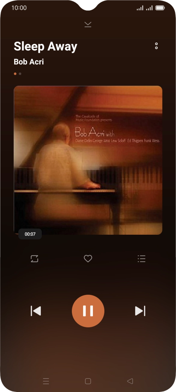 Press arrow right to go to the next audio file.