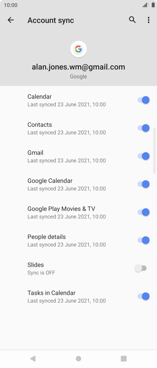 Press the Home key to return to the home screen.