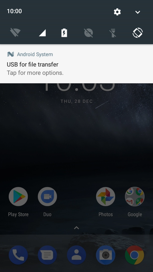 Press Tap for more options.