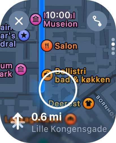 Follow the instructions on the screen to go to the required destination.