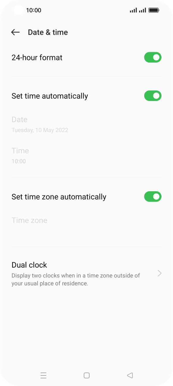 Press the Home key to return to the home screen.