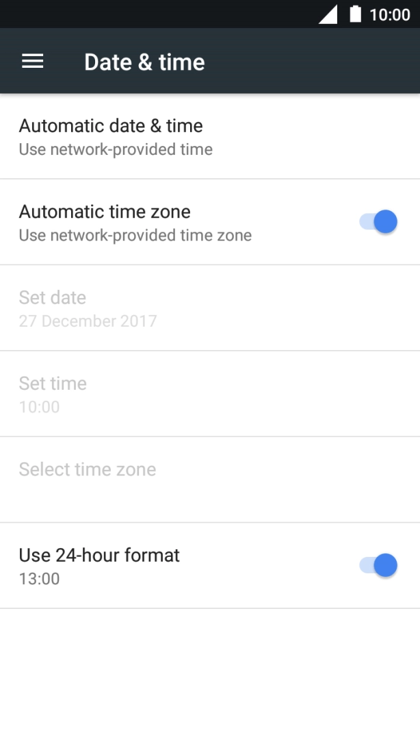 Press the Home key to return to the home screen.